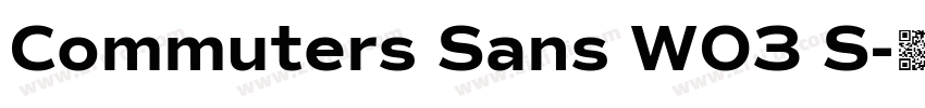 Commuters Sans W03 S字体转换